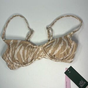 Animal, print, bikini top size extra extra small (XXS)
